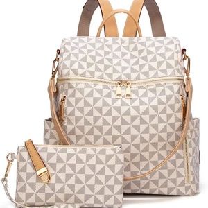 BACKPACK  DESIGNER SOFT PU LEATHER.  NWT